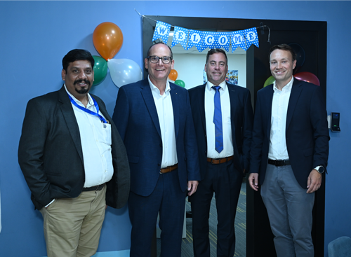 Group photo in the new office in Pune